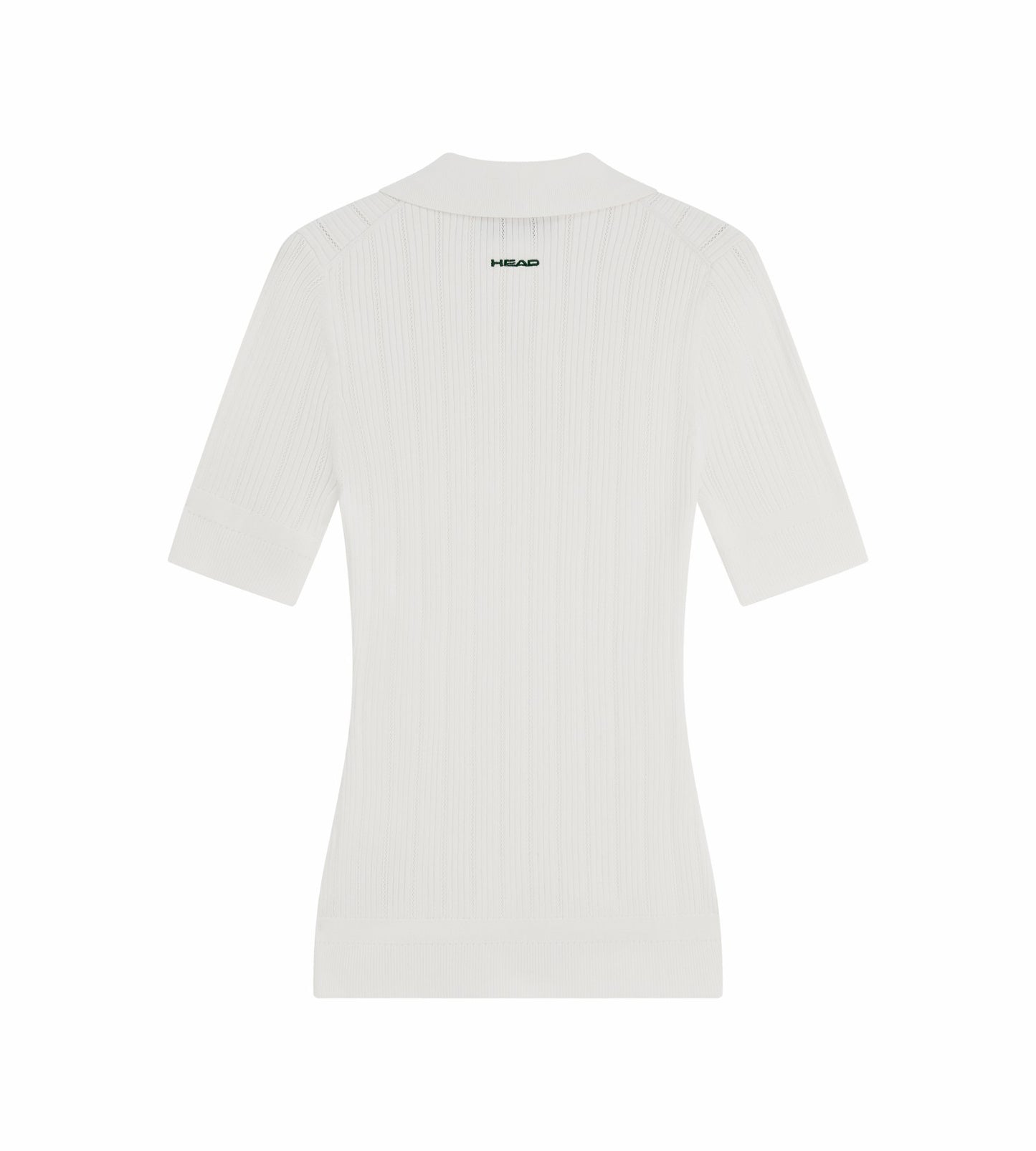 Head Golf V Neck Pointelle Knit Polo - White