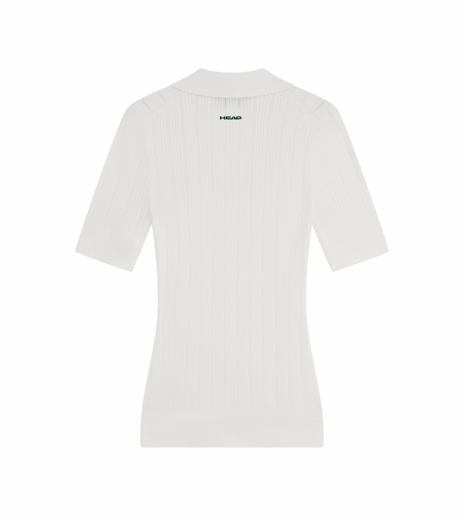 Head Golf V Neck Pointelle Knit Polo - White