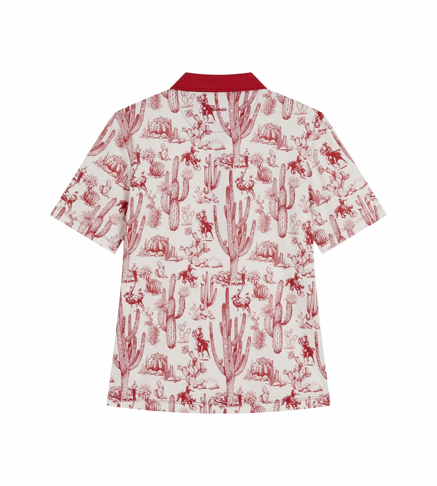 Head Golf Printed Polo - Red-Cactus