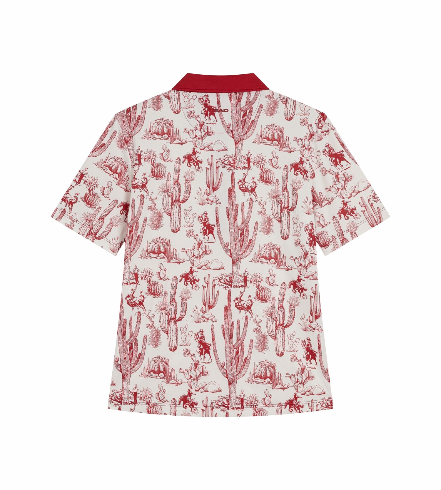 Head Golf Printed Polo - Red-Cactus