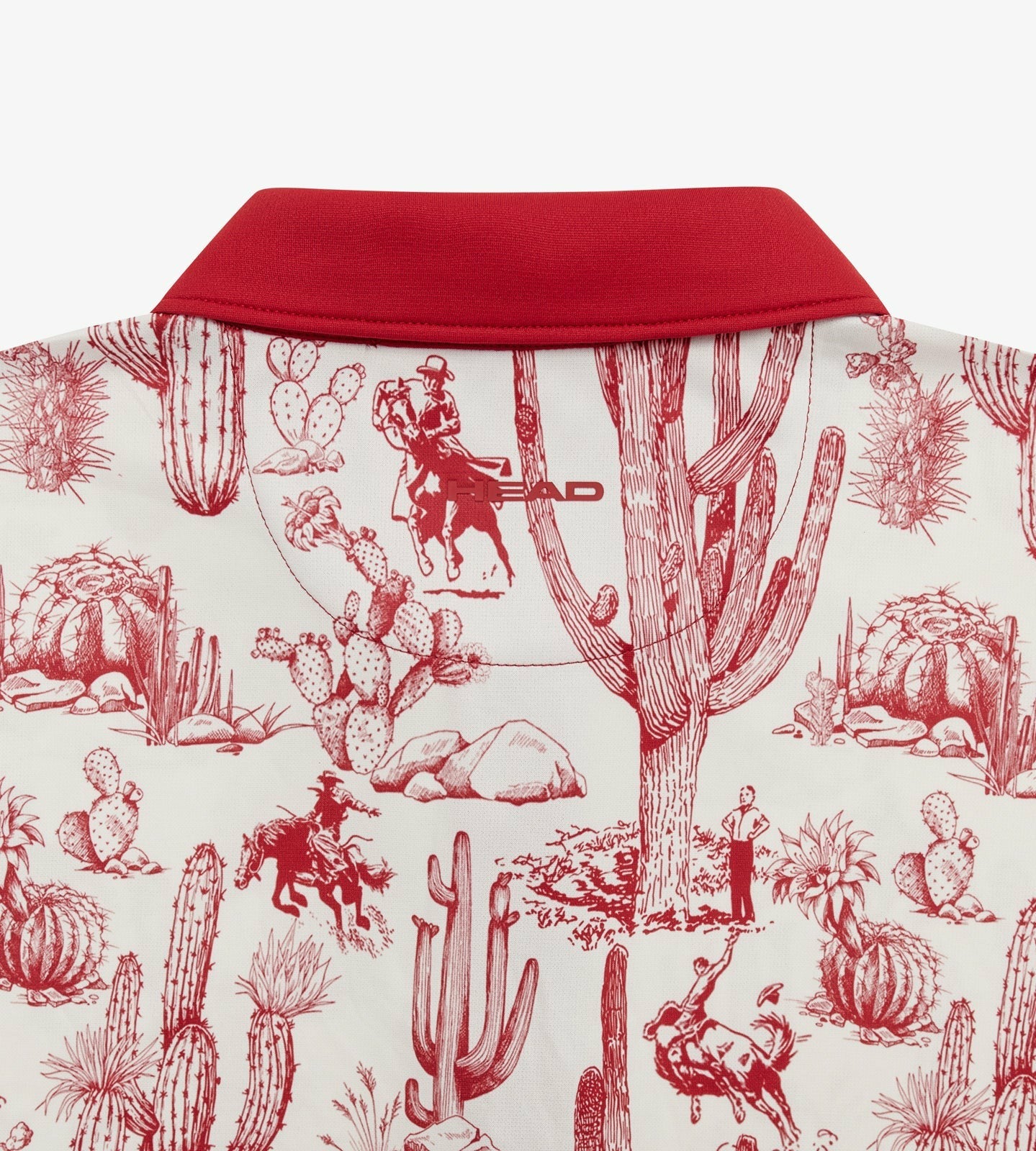 Head Golf Printed Polo - Red-Cactus