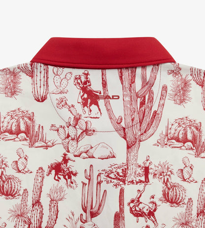 Head Golf Printed Polo - Red-Cactus