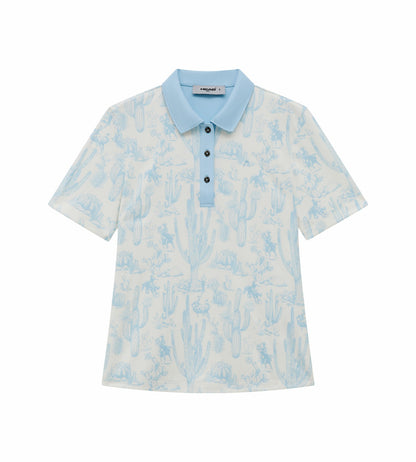 Head Golf Printed Polo - Blue
