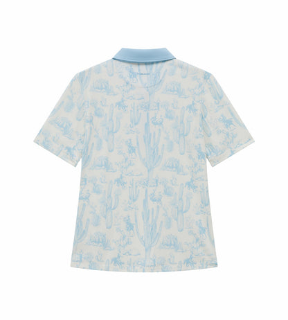 Head Golf Printed Polo - Blue