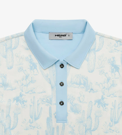 Head Golf Printed Polo - Blue