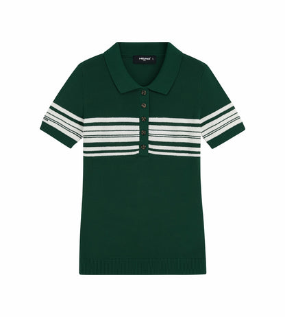 Head Golf Stripe Knit Polo - Green