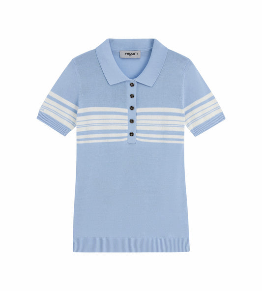 Head Golf Stripe Knit Polo - Blue