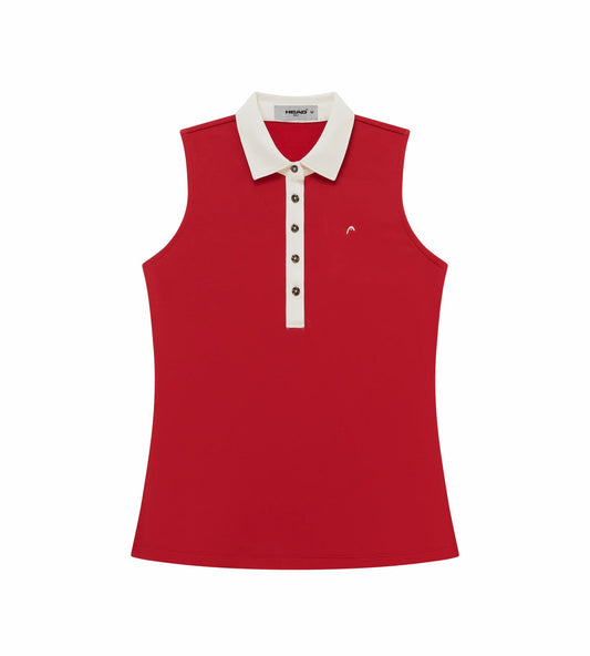 Head Golf Womens Sleeveless Polo - Red