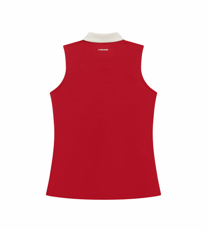 Head Golf Womens Sleeveless Polo - Red