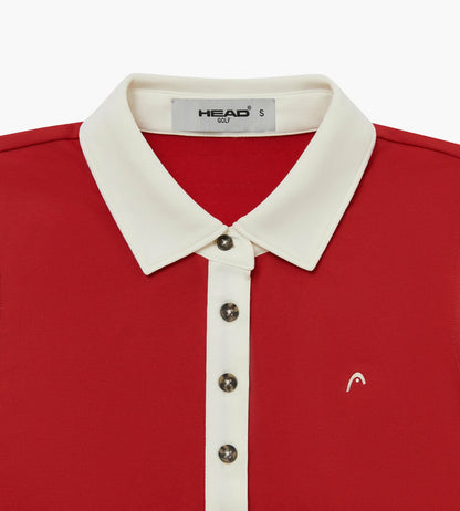 Head Golf Womens Sleeveless Polo - Red