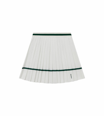 Head Golf Knife Pleat Skirt - White