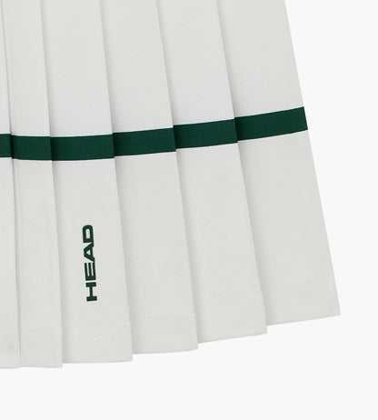 Head Golf Knife Pleat Skirt - White
