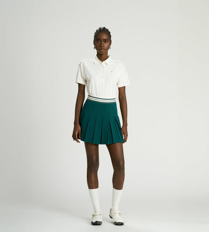Head Golf Box Pleat Skirt - Green