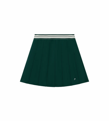 Head Golf Box Pleat Skirt - Green