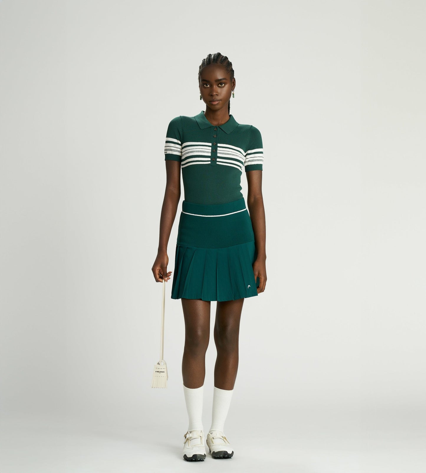 Head Golf Mixed Media Knit Skirt - Green