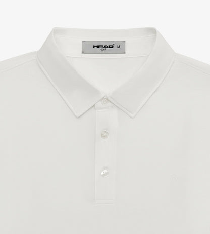 Head Golf Jacquard Knit Polo - White