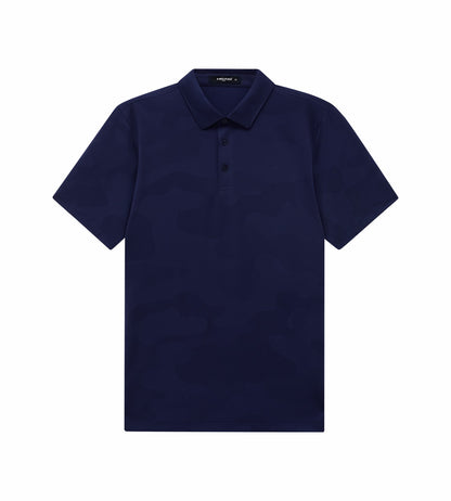 Head Golf Jacquard Knit Polo - Navy