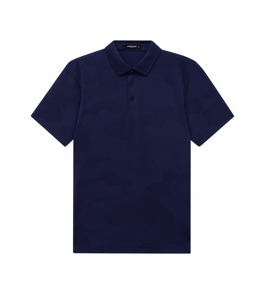 Head Golf Jacquard Knit Polo - Navy