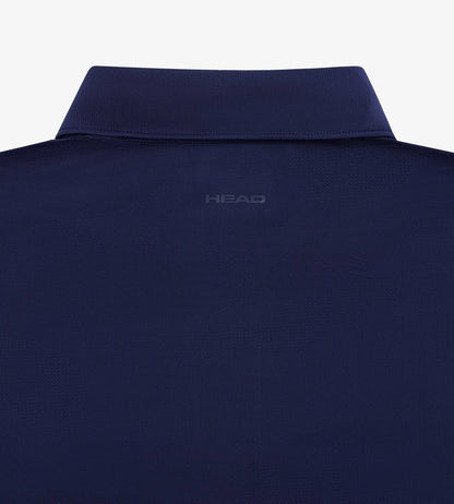 Head Golf Jacquard Knit Polo - Navy