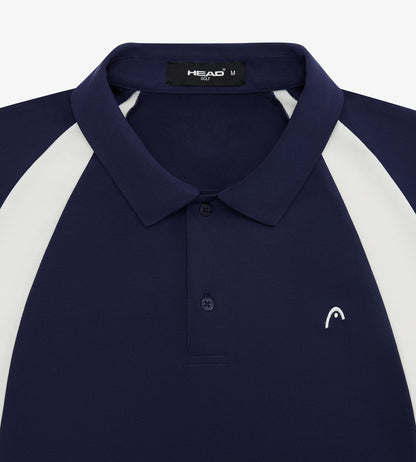 Head Golf Color Block Raglan Polo - Navy